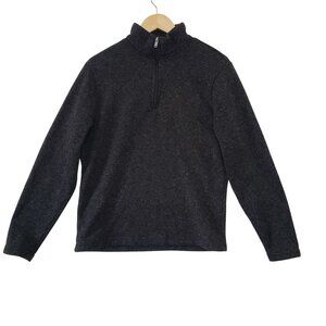 Old Navy‎ Mens Heathered Gray Quarter-Zip Pullover Sweater Size M Casual Outdoor